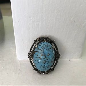 AF Paris VTG Turquoise Dress Clip